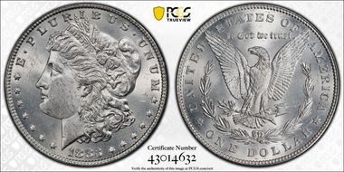 1883 $1 MS62