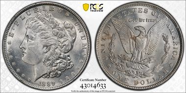 1889 $1 MS62