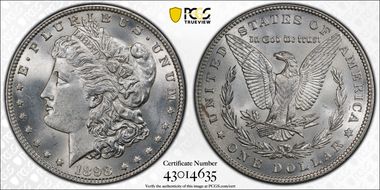 1898 $1 MS62