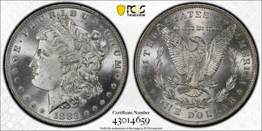 1883-O $1 MS66