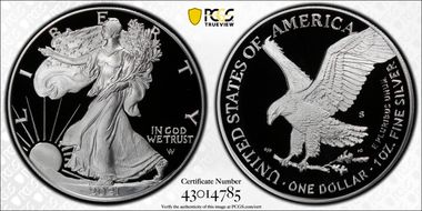 2021-S $1 Silver Eagle - Type 2 First Strike PR70DCAM