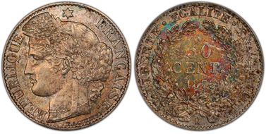 1873-K 50C Gad-419a F-189 MS64