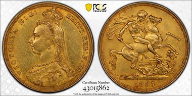 1887 Sov S-3866a  DISH L1 Hooked J, JEB Close Together AU58