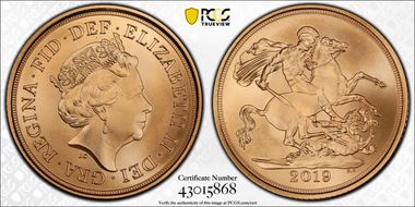 2019 Sov St. George RE Matte MS70