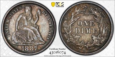 1887 10C F-113 AU58