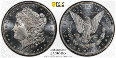 1883-CC $1 MS65PL