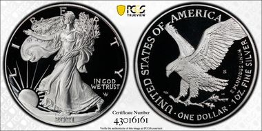 2021-S $1 Silver Eagle - Type 2 PR69DCAM
