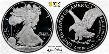 2021-W  $1 Silver Eagle - Type 2 PR70DCAM