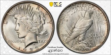 1923-D $1 MS65