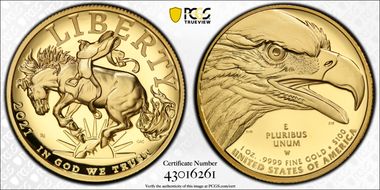 2021-W $100 American Liberty High Relief .9999 Fine First Strike PR70DCAM