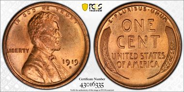 1919-D 1C MS65RD