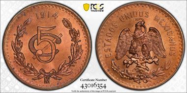 1914-Mo 5C MS65RB