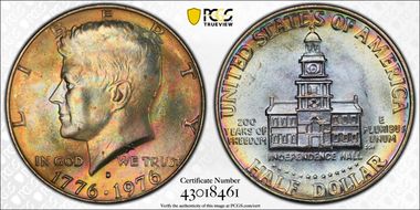 1976-D 50C Clad MS65