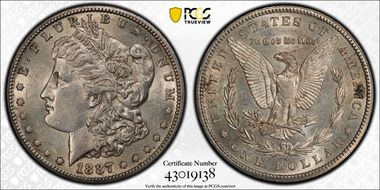 1887-S $1 AU50