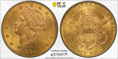 1894 $20 MS63