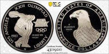 1983-S $1 Olympic PR69DCAM