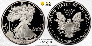 1989-S $1 Silver Eagle PR69DCAM