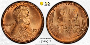 1950 1C MS66RD