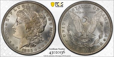 1883-O $1 MS67