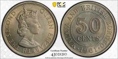 1961 50C KM-4.1 MS64