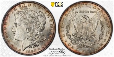1890 $1 MS64