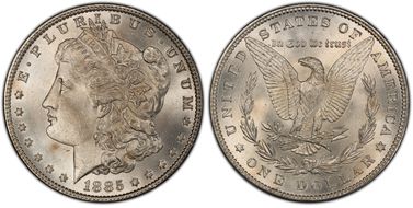 1885 $1 MS65