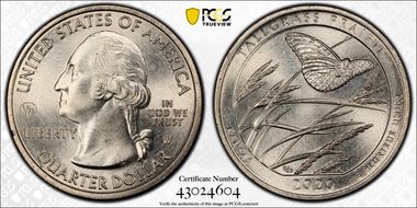 2020-W 25C Tallgrass Prairie NP V75 MS65