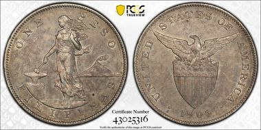 1905-S Peso Allen-16.06 Curved Serif N1
