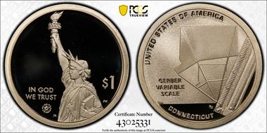 2020-S $1 American Innovation CT Gerber Variable Scale PR69DCAM