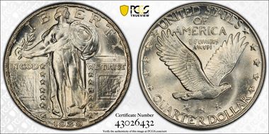 1929 25C MS64FH