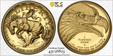 2021-W $100 American Liberty High Relief .9999 Fine First Strike PR70DCAM