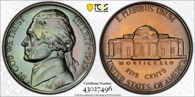 1939 5C Reverse of 1938 PR67