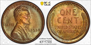 1938 1C MS65BN