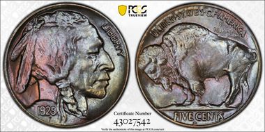 1925-D 5C MS66+