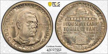 1947-S 50C Booker T. Washington MS66