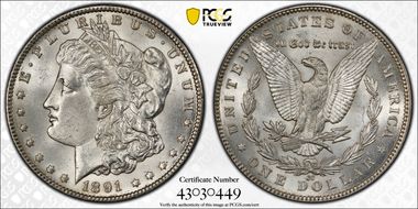 1891-CC $1 MS62