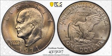 1971 $1 MS67
