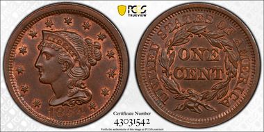 1854 1C MS66BN