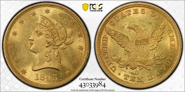 1843-O $10 MS63