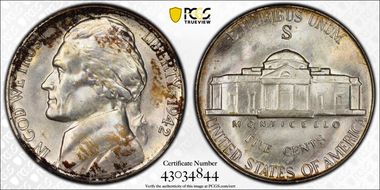 1942-S 5C MS66