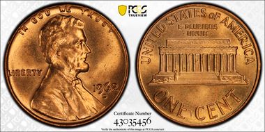 1962-D 1C MS66RD