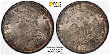 1811 50C Small 8 MS62