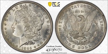 1885-O $1 MS66