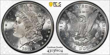 1881-S $1 MS66