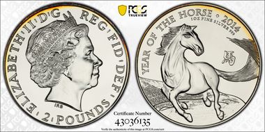 2014 £2 Year Of The Horse MS67