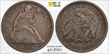 1872 $1 F15