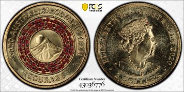 2020 $2 Olympic Team - Courage MS65