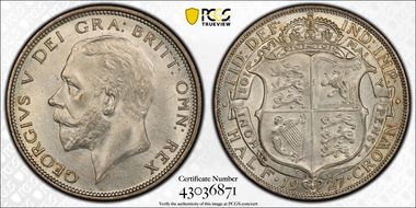 1927 1/2 Cr S-4032 MS65