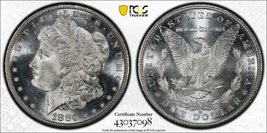 1880-S $1 MS64+