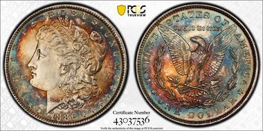1886 $1 MS62